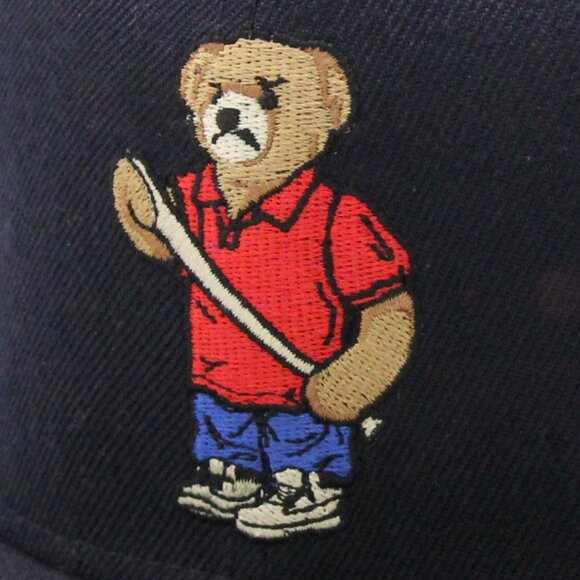 Acapulco Gold X New Era Angry ‘Lo Bear Navy Fitted Hat - Picture 4 of 6